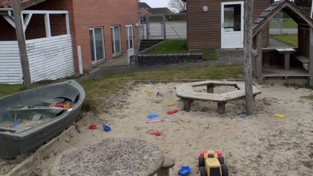 Die kleine Herberge in Jegerup in der Nähe von Hærvejen