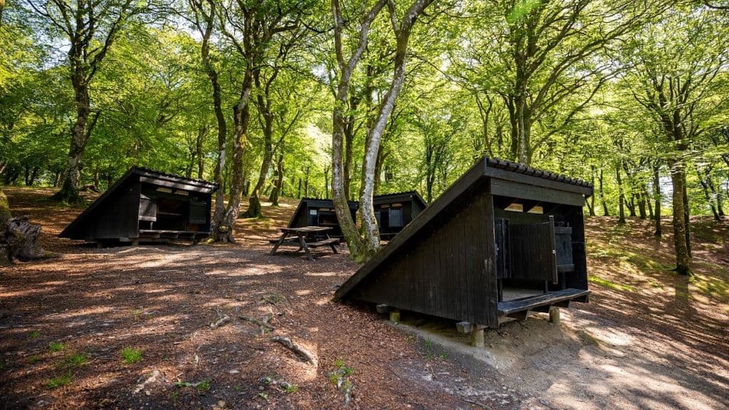 Shelters beim Mosskov Pavillon