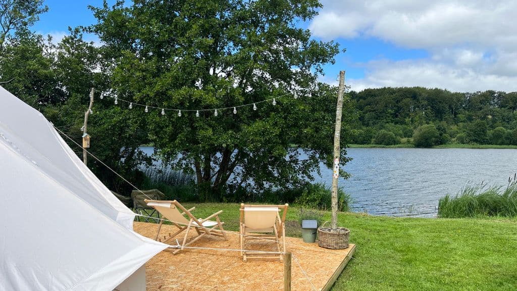 Fårup Sø Camping - Glamping-Zelt mit Blick auf den See